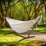 Cozy Double Hammock with Stand and Carry Bag