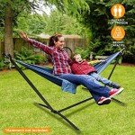 Portable 9FT Heavy-Duty Hammock Stand for Two