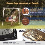 VINGLI Heavy Duty Wooden Porch Swing – 5 FT