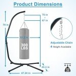 Steel Stand for Hanging Hammock Chairs - 300lb Capacity