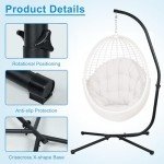 Steel Stand for Hanging Hammock Chairs - 300lb Capacity