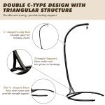 Heavy-Duty Hanging Chair Stand for Outdoors Indoors