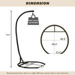 Heavy-Duty Hanging Chair Stand for Outdoors Indoors