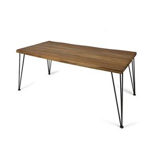 Kama Rectangular Acacia Wood Patio Dining Table