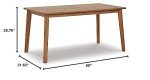 Janiyah Outdoor Acacia Wood Dining Table with Umbrella