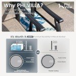 PHI VILLA Outdoor Dining Set for 8 People