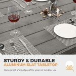 9-Piece Aluminum Patio Dining Set for 8