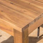 Wilson Outdoor Expandable Acacia Wood Dining Table