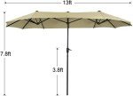 7 Piece Outdoor Dining Set with Umbrella