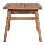 Wood Chevron Rectangle Coffee Table for Outdoors