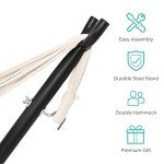 Double Hammock with Steel Stand for Two - Desert Stripes