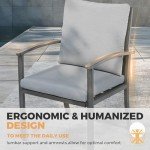 9-Piece Aluminum Patio Dining Set for 8