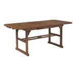 Maui 78-Inch Acacia Wood Patio Dining Table