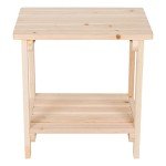 Providence Solid Wood Outdoor Side Table – Natural