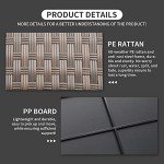 Rustic Brown Rattan Outdoor Storage Coffee Table