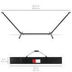 Double Hammock with Steel Stand for Two - Desert Stripes
