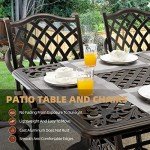 7-Piece Cast Aluminum Outdoor Dining Set