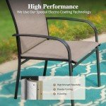 Outdoor Dining Set with 6 Chairs and Umbrella