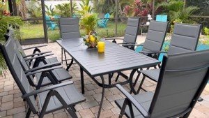 9-Piece Outdoor Patio Dining Set with Chairs