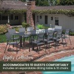 11-Piece Hanover Naples Outdoor Dining Set