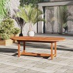 9-Piece Oval Outdoor Dining Set in Eucalyptus