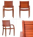 9-Piece Oval Outdoor Dining Set in Eucalyptus