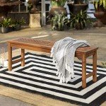 Walker Edison 6-8 Person Extendable Wood Patio Set