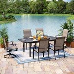MIXPATIO Adjustable Expandable Patio Dining Table