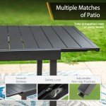 MIXPATIO Adjustable Expandable Patio Dining Table