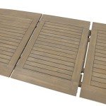 Expandable Gray Acacia Wood Outdoor Dining Table