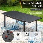 MIXPATIO Adjustable Expandable Patio Dining Table