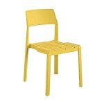 Bright Yellow Stacking Dining Chairs - 4-Pack