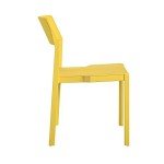 Bright Yellow Stacking Dining Chairs - 4-Pack