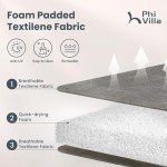 PHI VILLA 6-Piece Outdoor Swivel Dining Chairs Set