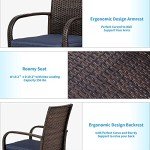 Set of 6 Outdoor Wicker Dining Chairs