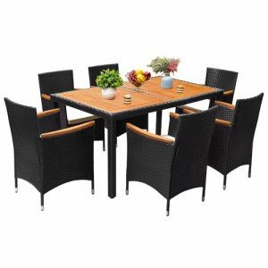 Flamaker 7-Piece Outdoor Dining Set with Cushions