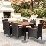 Flamaker 7-Piece Outdoor Dining Set with Cushions