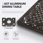 7-Piece Retro Cast Aluminum Outdoor Dining Set