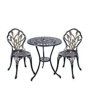3 Piece Outdoor Bistro Set - Antique Copper