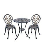 3 Piece Outdoor Bistro Set - Antique Copper