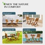 3-Piece Heavy Duty Patio Bistro Set with Cushions