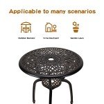 3-Piece Cast-Aluminum Patio Bistro Furniture Set