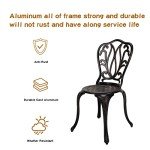 3-Piece Cast-Aluminum Patio Bistro Furniture Set