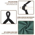 Highwild Hanging Rope Swing Hammock Chair with Cushions