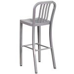 Gael 30" Metal Barstools with Footrest – Set of 2