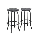 LOKATSE HOME Metal Bistro Chairs, Set of 2