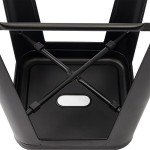 Devoko 30" Stackable Metal Bar Stools - Set of 4