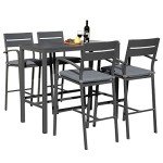 Soleil Jardin 5-Piece Outdoor Bar Set