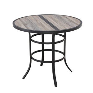 Round Outdoor Bistro Bar Table for Patio Events