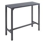 TMEE 46” Outdoor Bar Table - Waterproof & Sturdy